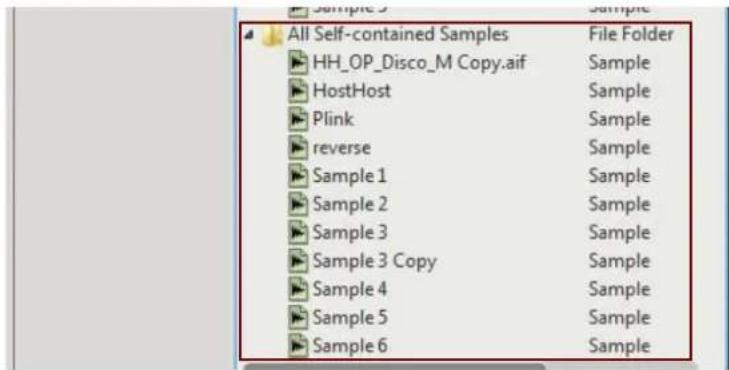 All Self-contained Samples File Folder HH_OP_Disco_M Copy.aif Sample HostHost Sample Plink Sample reverse Sample Sample 1 Sample Sample 2 Sample Sample 3 Sample Sample 3 Copy Sample Sample 4 Sample Sample 5 Sample Sample 6 Sample