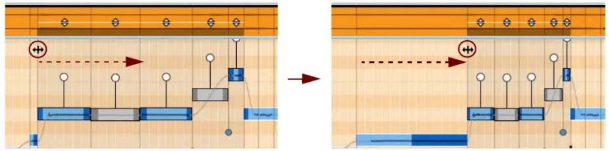 PROPELLERHEAD Reason Lite 10.3 - Proportional stretching of multiple notes - 1