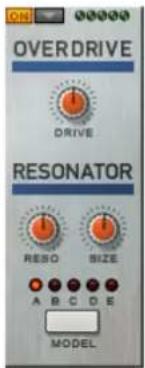 OVERDRIVE DRIVE RESONATOR RESO SIZE A B C D E MODEL