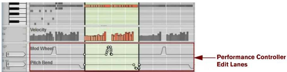 Performance Controller Edit Lanes