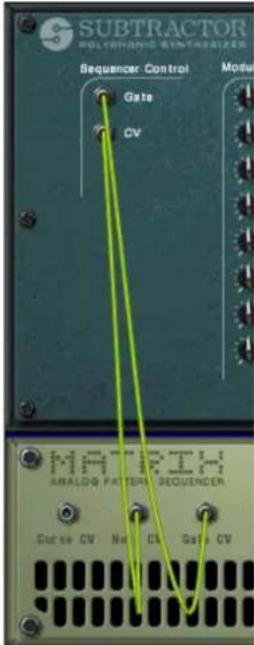 SUBTRACTOR MOLYTHOMIC GENTHERIZER Sequence Control Gate CV Module MATRIX ANALOG PATTERN REQUENCER Curve CV Na CV Gate CV