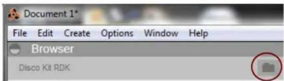 Document 1* File Edit Create Options Window Help Browser Disco Kit ROK