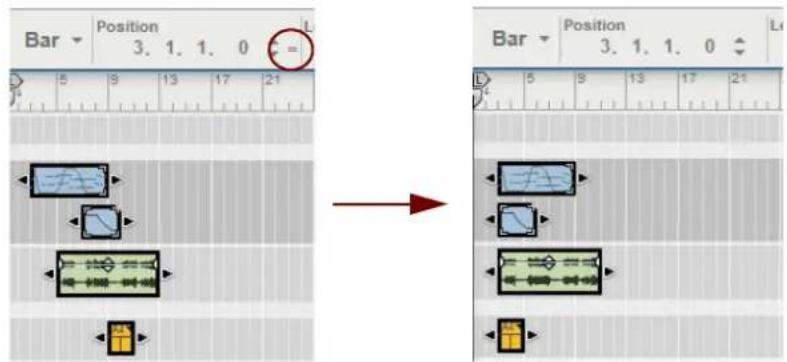 PROPELLERHEAD Reason Lite 10.3 - Matching clip positions - 1