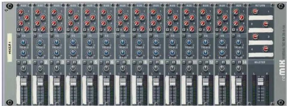 MIXE4.1 RETURN 1 2 3 4 MASTER L F HUAO