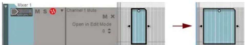 Mixer 1 M S Channel 1 Mute M X Open in Edit Mode 0