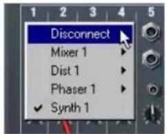 Disconnect Mixer 1 Dist 1 Phaser 1 ✓ Synth 1