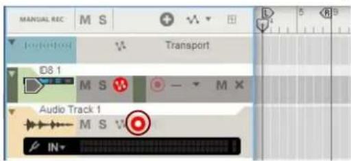 MANUAL REC M S Transport ID8 1 M S Audio Track 1 M S IN