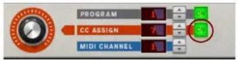 PROGRAM CC ASSIGN MIDI CHANNEL