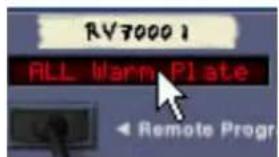RV70001 ALL Warm Plate Remote Progr