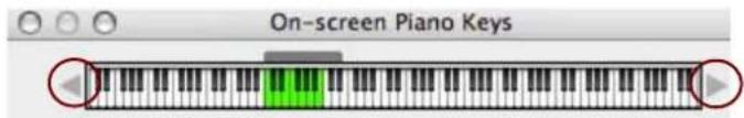 On-screen Piano Keys