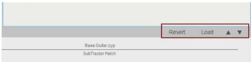 Revert Load Bass Guitar.zyp SubTractor Patch
