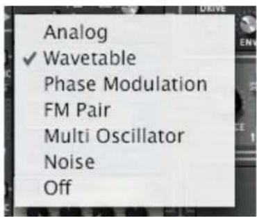 Analog ✓ Wavetable Phase Modulation FM Pair Multi Oscillator Noise Off