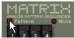 MATRIX ANALOG PATTERN SEQUENDER Pattern Mute 1 2 3 4