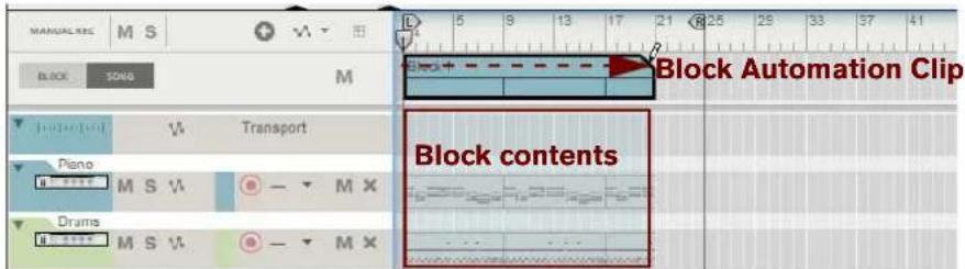 MANUALRRC M S V B BLOCK SONG M Block Automation Clip Transport Piano M S V - M X Drams M S V - M X Block contents