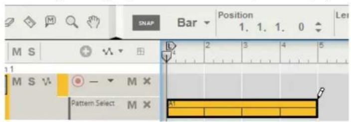 SNAP Bar Position 1. 1. 1. 0 M S L 2 3 4 5 11 M S V: - M X Pattern Select M X A1