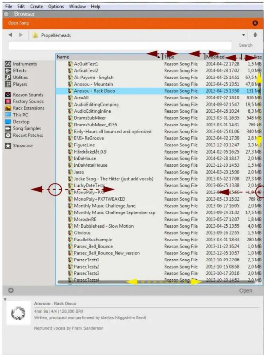 File Edit Create Options Window Help Browser Open Song Propellerheads Search Name Type Modified Size Instruments AcGuitTest1 Reason Song File 2014-04-22 17.28 1,5 MB Effects AcGuitTest2 Reason Song File 2014-04-28 17.02 1,0 MB Utilities Ali Payami - English Reason Song File 2013-04-25 14.51 67,5 MB Players Anosou - Mountain Reason Song File 2013-04-25 13.51 47,8 MB Reason Sounds Anosou - Rack Disco Reason Song File 2013-04-25 13.50 131 MB Factory Sounds AreaAll Reason Song File 2014-07-07 18.10 836 MB Rack Extensions AudioEditingComping Reason Song File 2014-09-02 15.47 19,5 MB This PC AudioEditingInline Reason Song File 2013-04-26 10.24 6,3 MB Desktop SdrumsSubMixer Reason Song File 2013-03-01 16.35 548 MB Song Samples Early-Hours all bounced and optimized Reason Song File 2013-03-01 14.31 769 KB Recent Patches EMI+ReGroove Reason Song File 2013-04-25 01.06 340 MB Showcase FigureLine Reason Song File 2013-04-02 17.30 2,8 MB Härdräckzlåt_0.9 Reason Song File 2013-12-03 12.47 3,3 MB InDaHouse Reason Song File 2014-02-05 16.25 27,3 MB InDaMetalHouse Reason Song File 2014-02-28 18.17 2,0 MB Jasso Reason Song File 2013-12-10 14.53 1,5 MB Jocke Skog - The Hitter (just add vocals) Reason Song File 2014-03-20 15.00 2,0 MB LuckyDateTests Reason Song File 2013-05-02 17.08 27,3 MB MonoPoly+PX7 TWEAKED Reason Song File 2013-06-25 13.38 2,0 MB Monthly Music Challenge June Reason Song File 2013-05-13 15.32 769 KB Monthly Music Challenge September rap Reason Song File 2013-06-27 16.05 2,0 MB MoroderRE Reason Song File 2013-09-24 21.32 17,5 MB Mr Bubblehead - Slow Motion Reason Song File 2013-05-27 12.07 1,8 MB Obvious Reason Song File 2013-04-25 13.55 4,0 MB ParallelBusExample Reason Song File 2013-09-16 22.55 1,5 MB Parsec_Bell_Bounce Reason Song File 2013-03-01 18.33 280 MB Parsec_Bell_Bounce_New_version Reason Song File 2013-11-22 16.24 1,0 MB ParsecTests1 Reason Song File 2013-12-05 10.57 1,0 MB ParsecTests2 Reason Song File 2013-10-09 22.06 2,3 MB ParsecTests3 Reason Song File 2013-10-15 08.58 2,0 MB ParsecTests4 Reason Song File 2013-10-17 20.16 2,0 MB Anosou - Rack Disco 4min 9s | 4/4 | 128,000 BPM Written, produced and performed by Matlias Häggström Gerdt Neptune'd vocals by Frank Sanderson