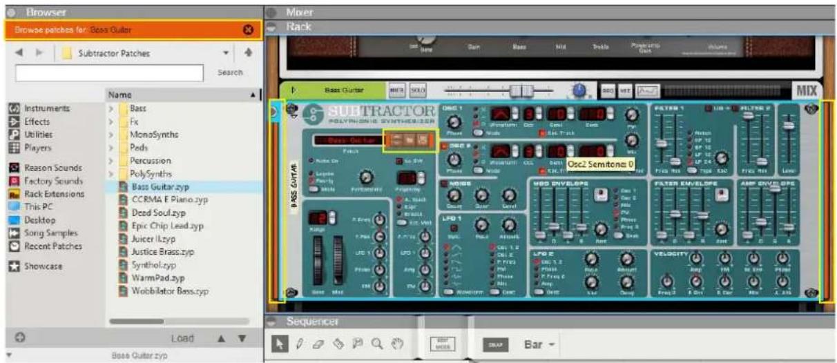 Browser Browse patches for: Bass Guter Subtractor Patches Search Name Instruments > Bass Effects > Fix Utilities > MonoSynths Players > Peds Reason Sounds > Percussion Factory Sounds > PolySynths Rack Extensions > Bass Guitar.zyp This PC > CCMA E Piano.zyp Desktop > Dead Soul.zyp Song Samples > Epic Chip Lead.zyp Recent Patches > Juicer l.l.zyp Showcase > Justice Brass.zyp Synthol.zyp > Synthol.zyp WarmPad.zyp > Wobbilator Bass.zyp Load Mixer Rack Bass Guter HOLD SOLD Osc2 Semitona 0 SUBTRACTOR POLYPINIONE SYNTHOMIZER PIDU Pulse Audio SW Osc1 Performance Coc Grel Osc2 Semitona 0 FILTER 1 IIB FILTER P Noise LP 12 EP-10 LP 12 LP 24 F135 MHz T100 KSO F135 MHz Lowe WBS DEVELOPSE Din 1 Din 2 Din 3 Din 4 Din 5 Din 6 Din 7 Din 8 Din 9 Din 10 Din 11 Din 12 Din 13 Din 14 Din 15 Din 16 Din 17 Din 18 Din 19 Din 20 Din 21 Din 22 Din 23 Din 24 Din 25 Din 26 Din 27 Din 28 Din 29 Din 30 Din 31 Din 32 Din 33 Din 34 Din 35 Din 36 Din 37 Din 38 Din 39 Din 40 Din 41 Din 42 Din 43 Din 44 Din 45 Din 46 Din 47 Din 48 Din 49 Din 50 Din 51 Din 52 Din 53 Din 54 Din 55 Din 56 Din 57 Din 58 Din 59 Din 60 Din 61 Din 62 Din 63 Din 64 Din 65 Din 66 Din 67 Din 68 Din 69 Din 70 Din 71 Din 72 Din 73 Din 74 Din 75 Din 76 Din 77 Din 78 Din 79 Din 80 Din 81 Din 82 Din 83 Din 84 Din 85 Din 86 Din 87 Din 88 Din 89 Din 90 Din 91 Din 92 Din 93 Din 94 Din 95 Din 96 Din 97 Din 98 Din 99 Din 100