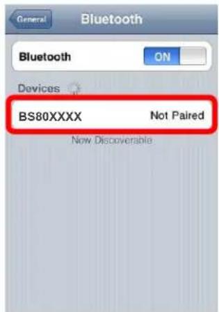 Newland Piranha BS8050-3V - Connecting the BS80 to Smartphone/Tablet - 8