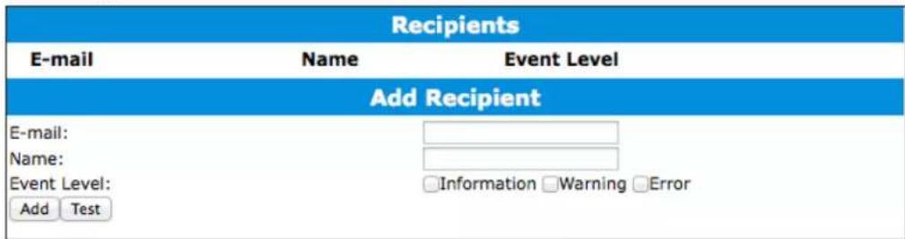 Highpoint rDrive 6628TM - Add Recipient - 1