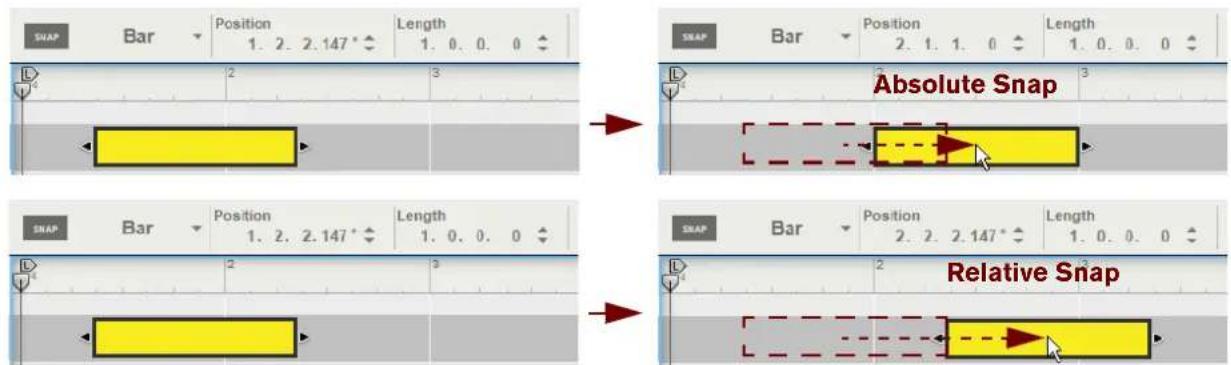 SNAP Bar Position 1. 2. 2.147° Length 1. 0. 0. 0 Absolute Snap SNAP Bar Position 1. 2. 2.147° Length 1. 0. 0. 0 Relative Snap