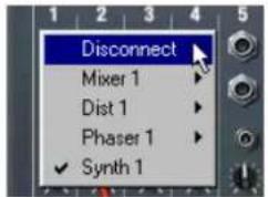 Disconnect Mixer 1 Dist 1 Phaser 1 ✓ Synth 1