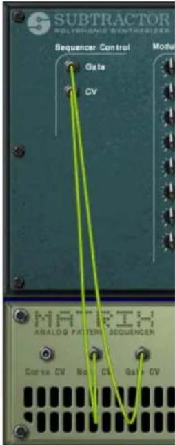SUBTRACTOR MOLYTHOMIC SENSUMBIZER Sequencer Control Gate CV Model MATRIX ANALOG PATTERN SEQUENCER Curve CV Na CV Gate CV