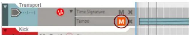 Transport Time Signature M X Tempo M Kick