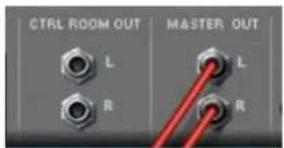 CTRL ROOM OUT MASTER OUT L R L R