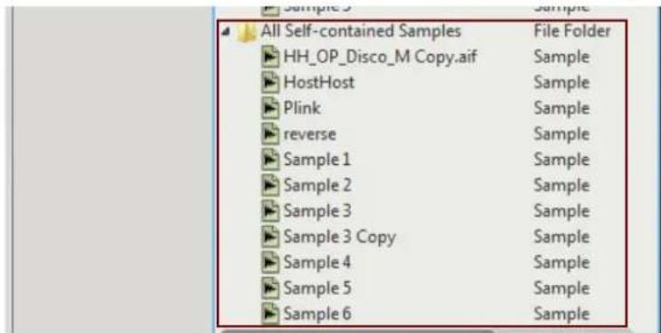 All Self-contained Samples File Folder HH_OP_Disco_M Copy.aif Sample HostHost Sample Plink Sample reverse Sample Sample 1 Sample Sample 2 Sample Sample 3 Sample Sample 3 Copy Sample Sample 4 Sample Sample 5 Sample Sample 6 Sample