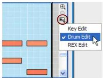 Key Edit ✓ Drum Edit REX Edit