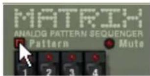 MATRIX ANALOG PATTERN SEQUENDER Pattern Mute 1 2 3 4