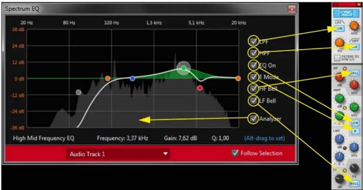 PROPELLERHEAD Reason Lite 11.3 - The Spectrum EQ Window - 2