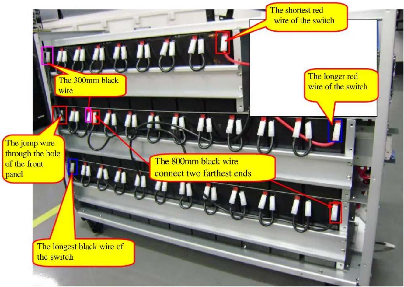 PowerPlus BPH A240TB-60 - Insert the battery jump wires (as picture). - 1
