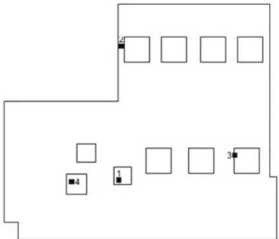 graph TD A[" "] --> B[" "] A --> C[" "] A --> D[" "] A --> E[" "] F[" "] --> G[" "] F --> H["1"] F --> I[" "] F --> J["3"]