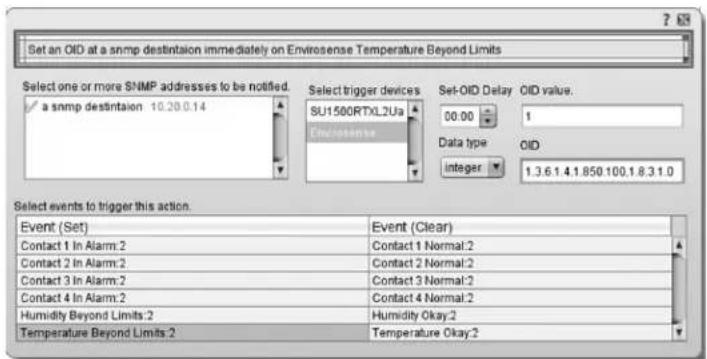 Tripp Lite PDU3VS6L2130 - SNMP Set OID Actions - 2