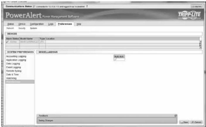 Tripp Lite PDU3VS6L2130 - Preferences > System continued - 1
