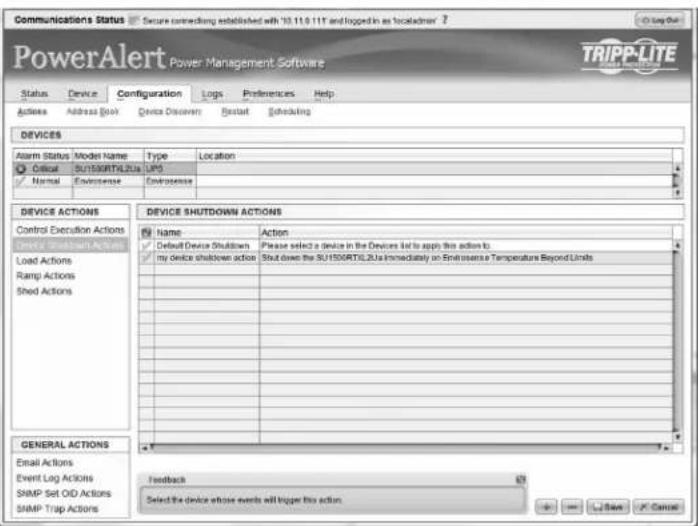 Tripp Lite PDU3VS6L2130 - Control Execution Actions - 1