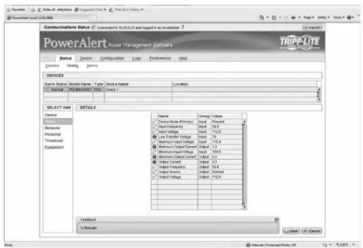 Tripp Lite PDU3VS6L2130 - Status > Details - 1