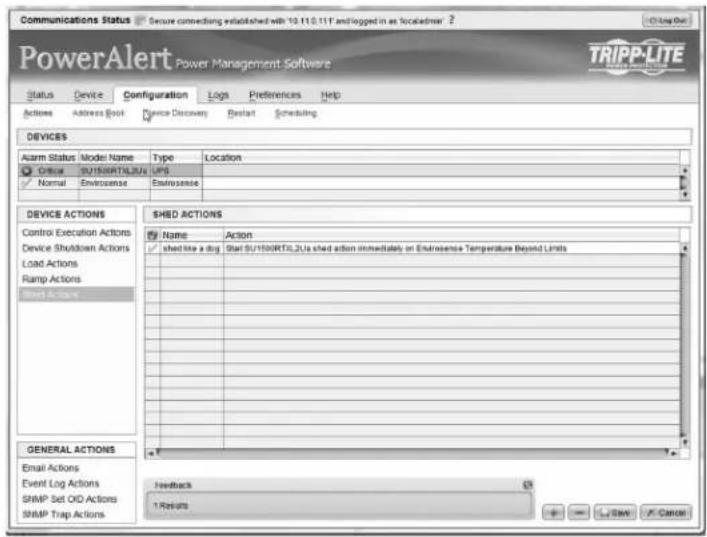 Tripp Lite PDU3VS6L2130 - Shed Actions - 1