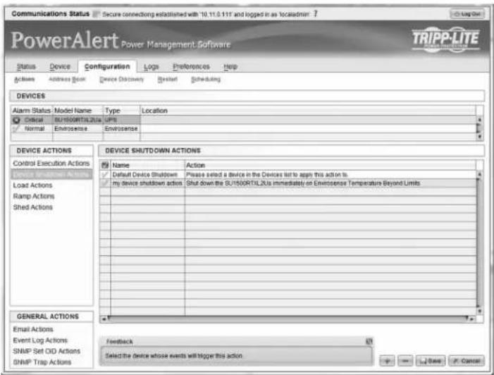 Tripp Lite PDU3VS6L2130 - Device Shutdown Actions - 1