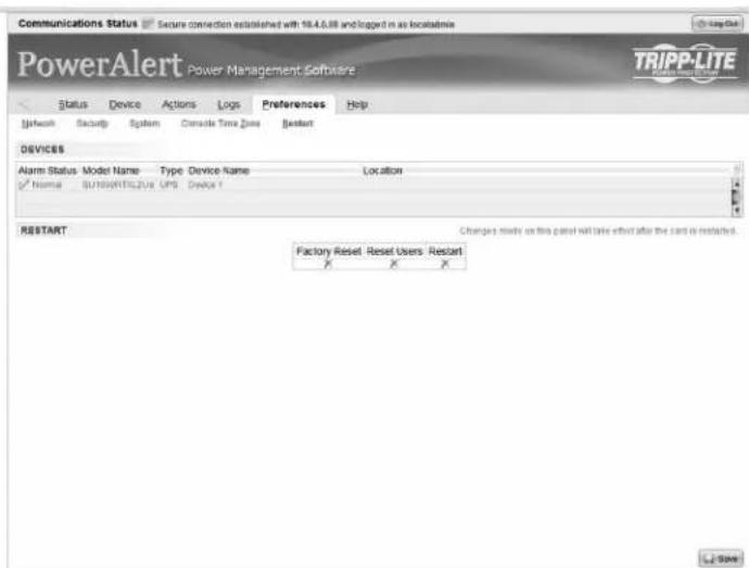 Tripp Lite PDU3VS6L2130 - Reset Users - 1