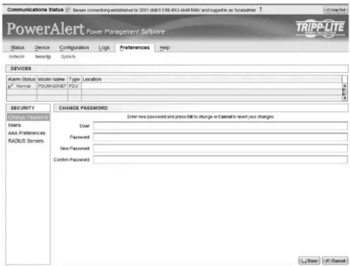 Tripp Lite PDU3VS6L2130 - Change Password - 1