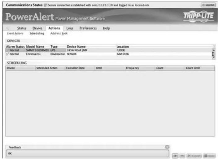 Tripp Lite PDU3VS6L2130 - Actions > Scheduling - 1