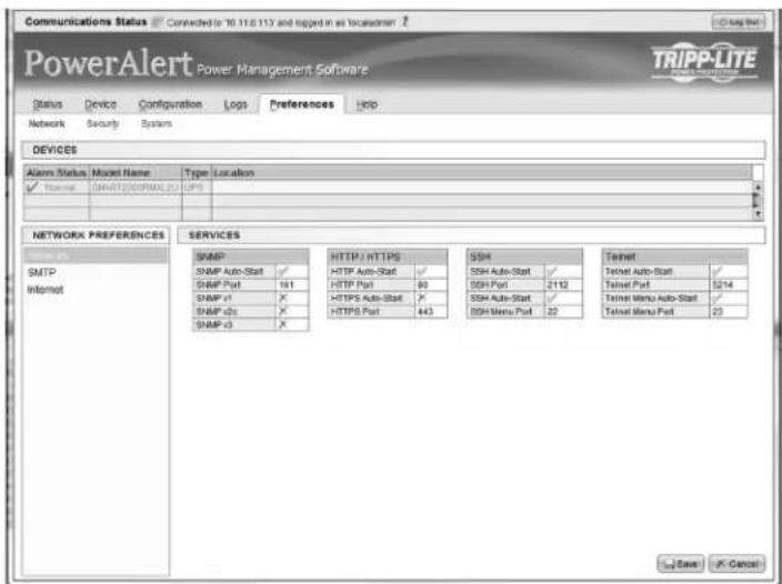 Tripp Lite PDU3VS6L2130 - Preferences - 1