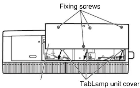 Fixing screws TabLamp unit cover