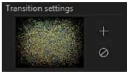 Transition settings +