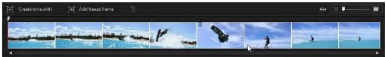 Create time shift Add freeze frame