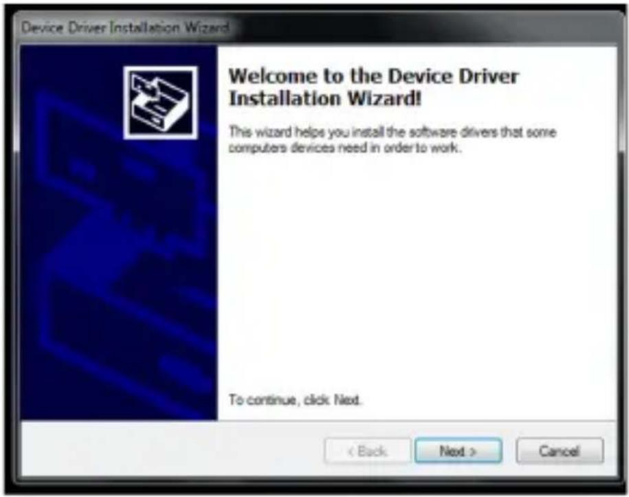 Device Driver Installation Wizard! Welcome to the Device Driver Installation Wizard! This wizard helps you install the software drivers that some computers devices need in order to work. To continue, click Next. < Back Next > Cancel