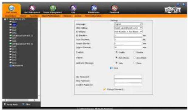 Tripp Lite NetDirector B064-032-01-IPG - User Preferences - 1