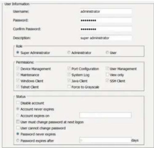 Tripp Lite NetDirector B064-032-01-IPG - Changing the Super Administrator Login - 2